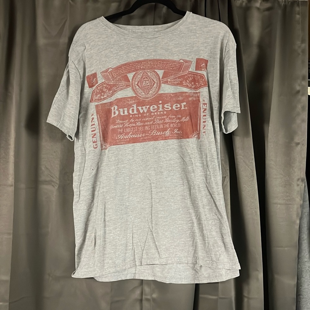 Large budweiser tshirt